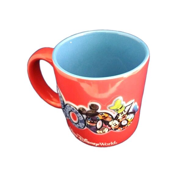 Walt Disney World 2006 Coffee Mug Mickey & Friends Red and Blue 12oz - Picture 2 of 4
